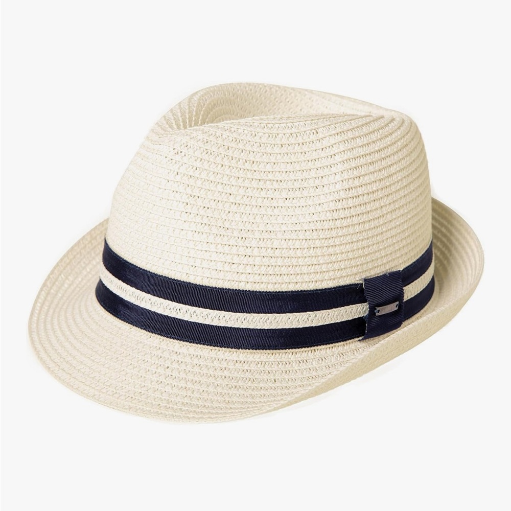 Unisex Stylish Cream Bucket String Hat With Hat Size Reducer Tape